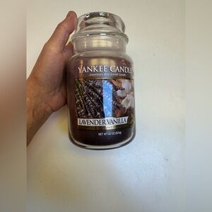 Yankee Candle Lavender Vanilla Jar 22OZ used once